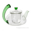 Bouilloire à thé en verre de nouvelle conception de 600 ml